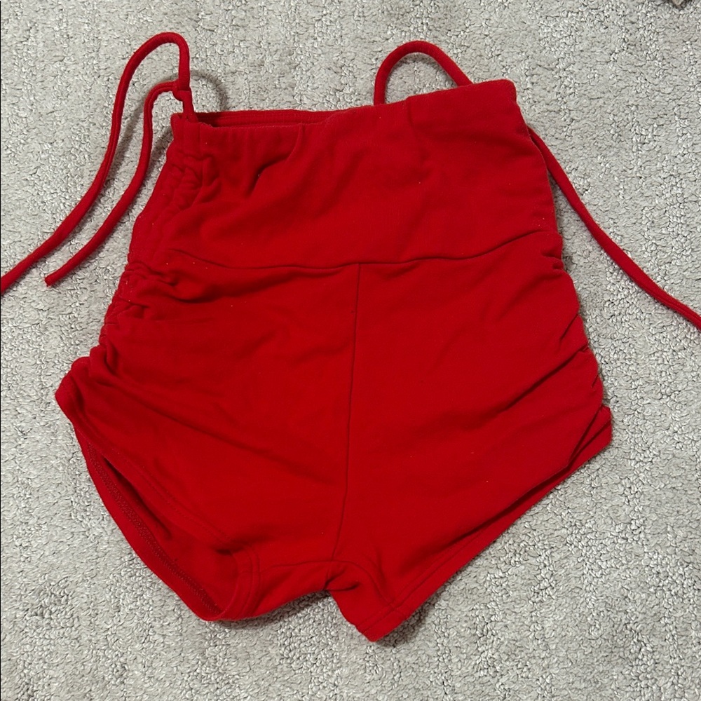 Honeycut Red dancewear shorts